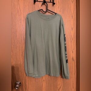 Women’s Carhartt Long Sleeve Crewneck Shirt - Sage Green